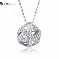 queenkiss nc6140 fine jewelry wholesale fashion lady girl birthday wedding gift football 18kt gold white gold pendant necklace