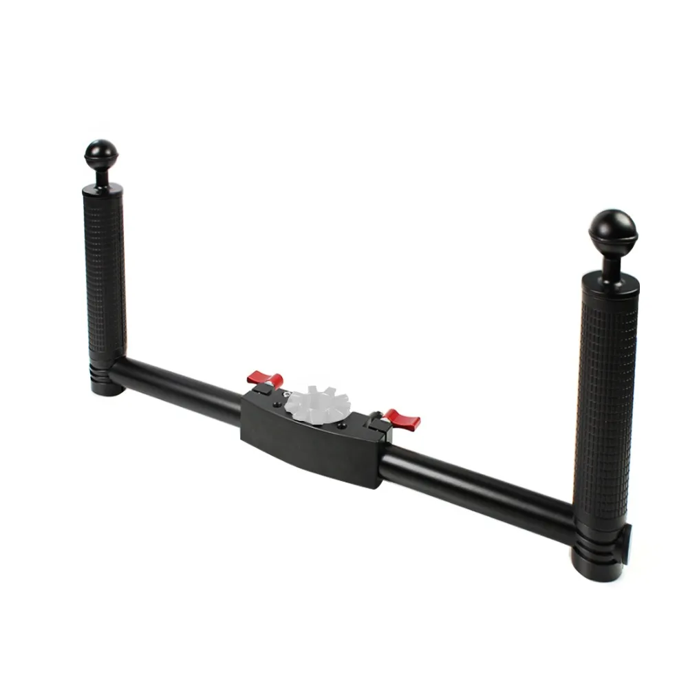 Двойной Ручной Стабилизатор рукоятки для DJI Ronin S для zhi yun Crane2 Pro Gimbal SLR держатель камеры с зажимами-бабочками адаптер