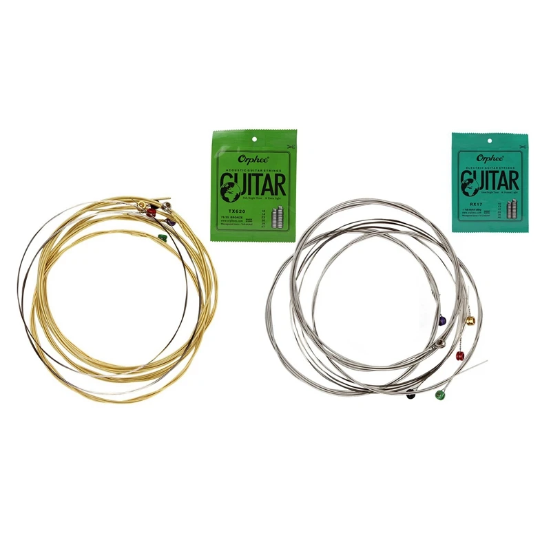 

Orphee 6Pcs Acoustic Guitar String TX620 & Orphee 6Pcst Electric Guitar String RX17
