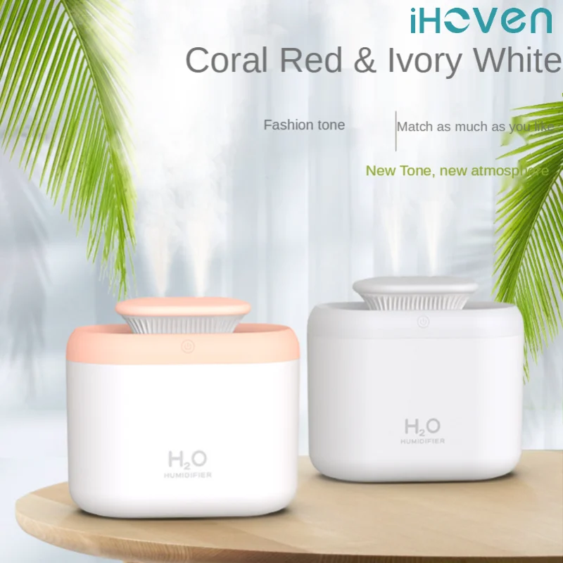 

iHoven 3.3L Air Humidifier Oil Aromatherapy Diffuser Home Portable USB Diffuser Ultrasonic Cool Mist Sprayer Color Night Light