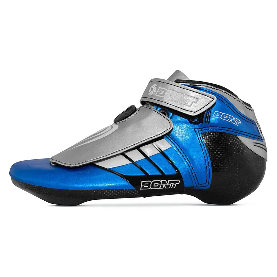 Синий Оригинальные короткие треки ST Z BOA Boot speed ледовые роликовые коньки Heatmoldable Углеродные волокна Competetion гоночные ролики - Цвет: Синий