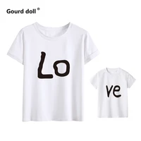 Парные футболки с надписью Love #3