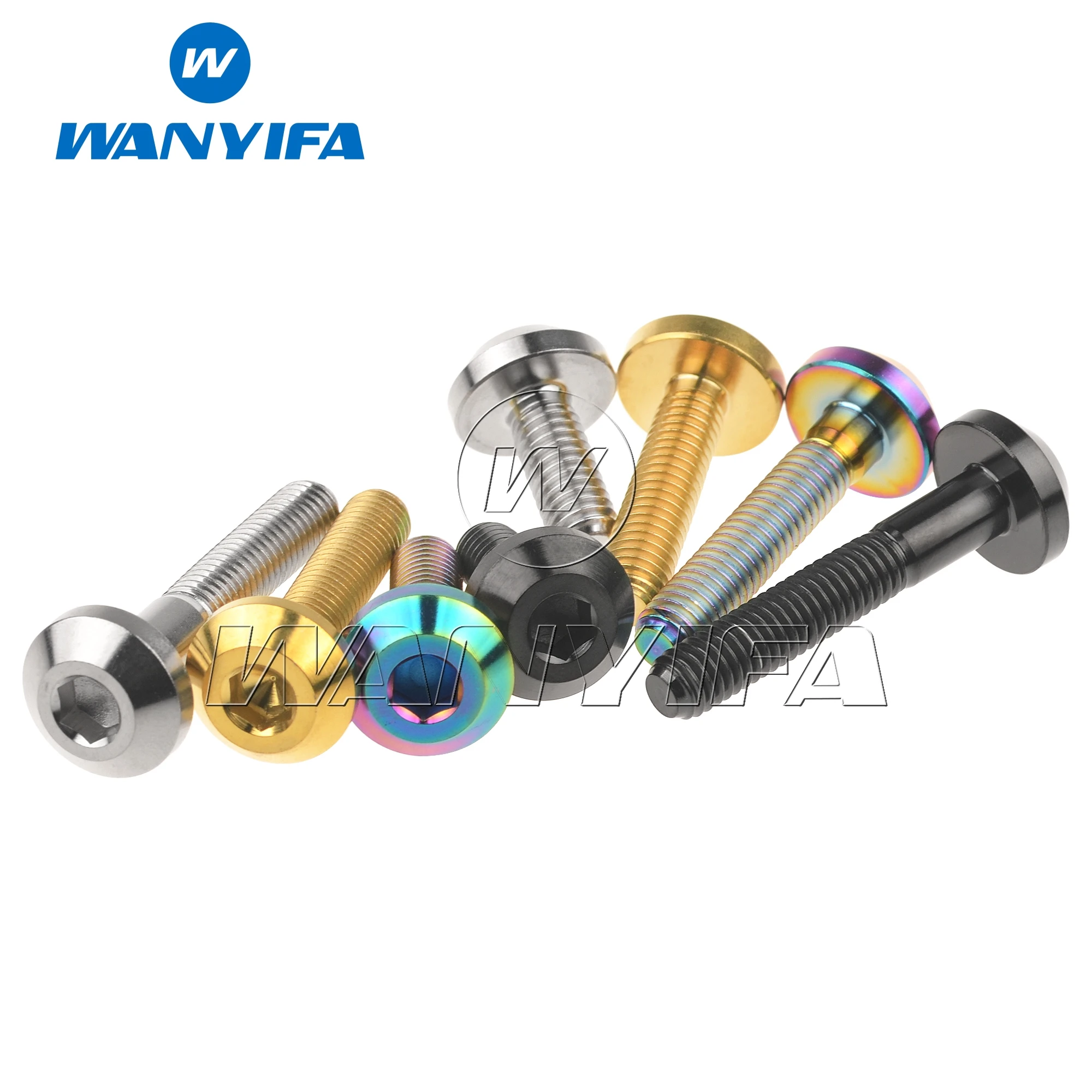 Титановый &quotWanyifa&quot Ti Болт M6x12 15 20 25 30 35 мм шестигранный ключ головкой для уход за