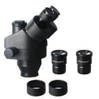 7x 45x 3 5x 90x simul focal trinocular microscope zoom stereo microscope head with 0 5x 2 0x auxiliary objective lens