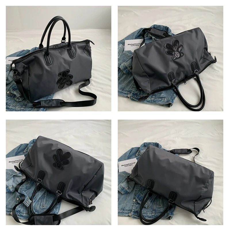 2022 Travel Duffles Handbag Women and Men Large Nylon Luxury Handbag Casual Fashion Travel Tote Bag Weekend Female Shoulder Bags