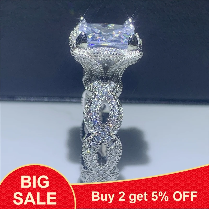 Модное винтажное кольцо ювелирные изделия из стерлингового серебра 925 пробы с