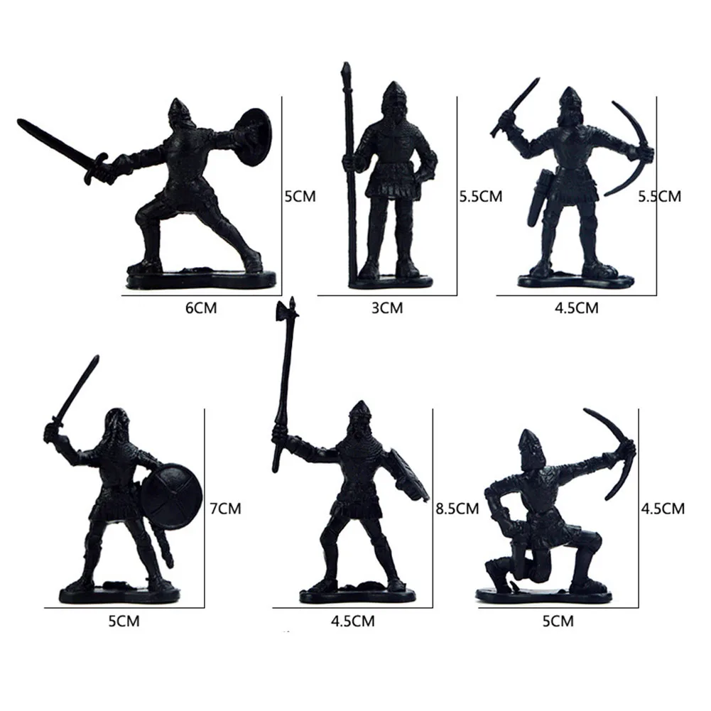 Детские игрушки 60 шт./компл. мини-симулятор солдат древний фигурки статическая