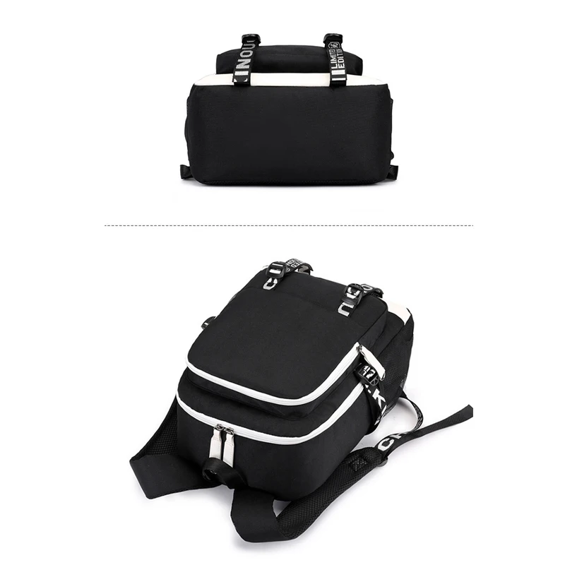 MARVEL Teenager Waterproof Backpack USB Charging Schoolbag Boys Girls Outdoor Travel Backpack mochila Oxford cloth student bag