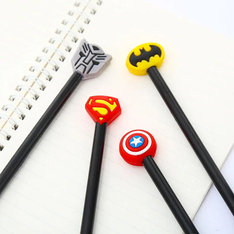 12 шт./компл. творческий в виде милого героя аниме гель кавайные ручки забавные