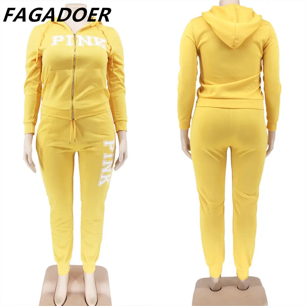 Женский спортивный комплект из 2 предметов с принтом букв |