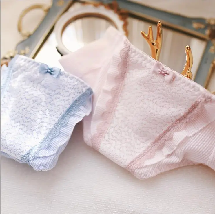 Сексуальные женские трусики дамское нижнее белье со средней талией кружевные