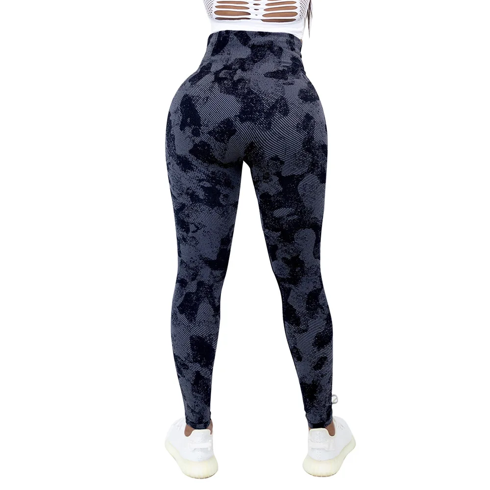 

Women Seamless Yoga Pants Camouflage High Elastic Push Up Gym Leggings Sport Fitness Running Leggings Female