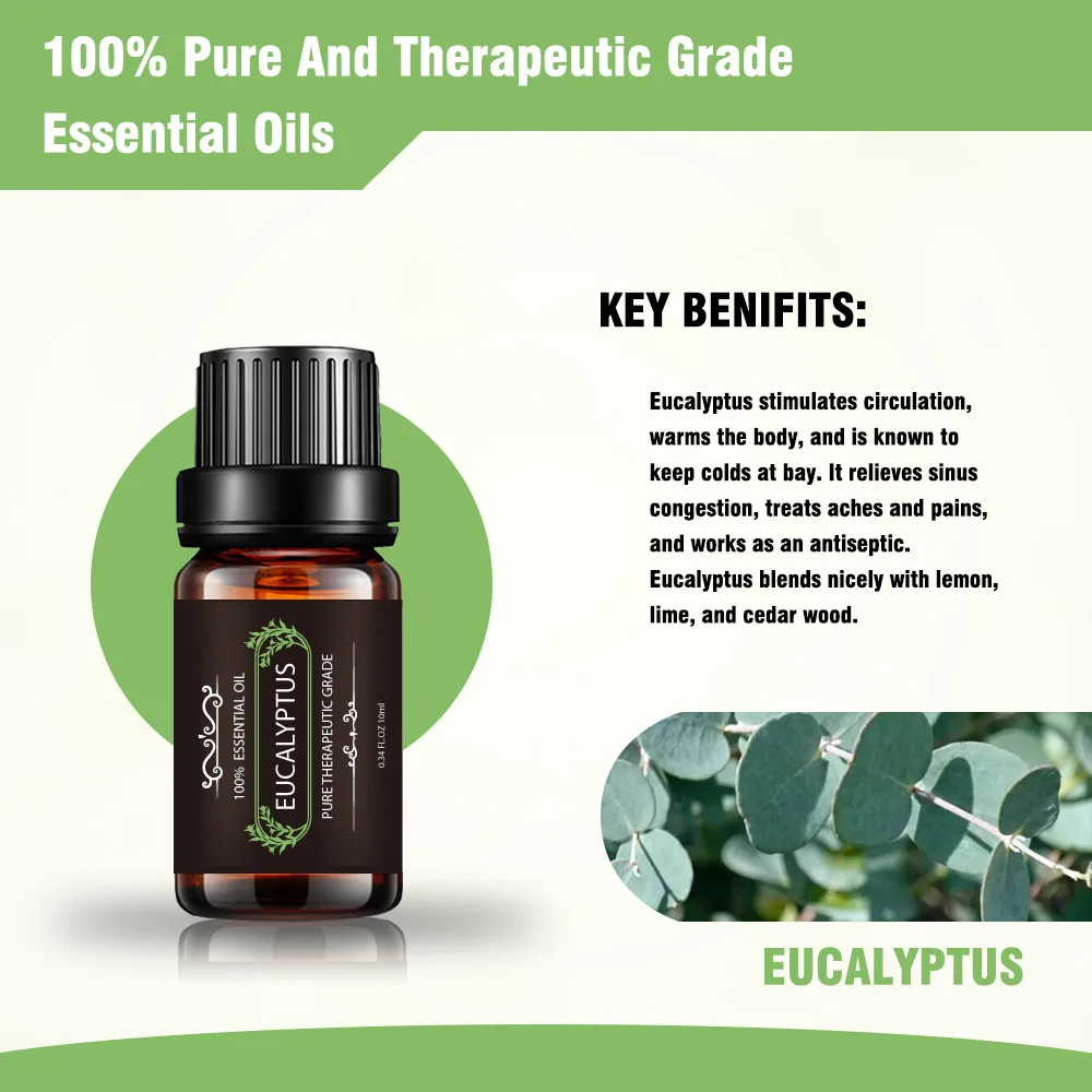 10 мл * 6 массажный диффузор эфирного масла лаванды апельсина ароматическое масло