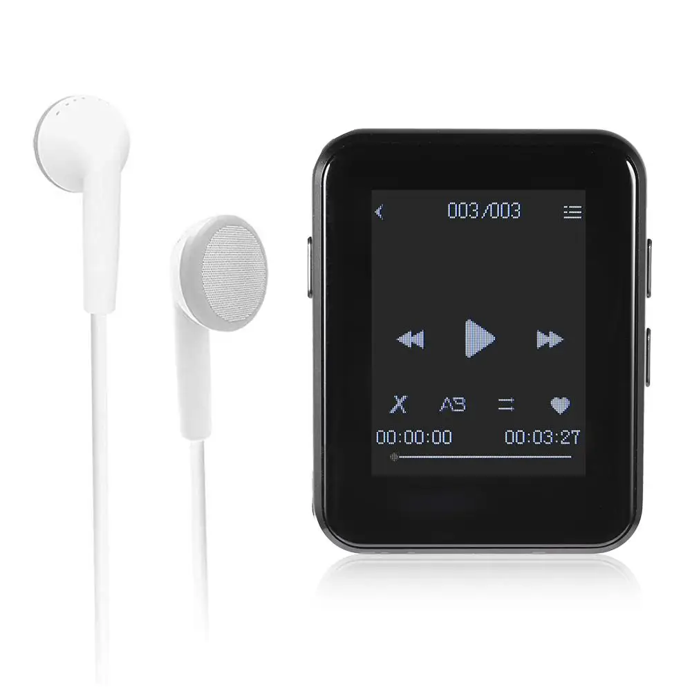 1.7-дюймовый портативный Bluetooth 4 0 MP3 плеер 8 ГБ/16 ГБ сенсорный экран MP4 ультра тонкий