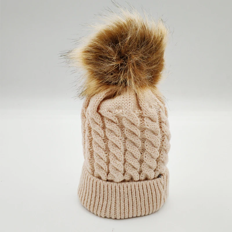 

Fashion Baby Warm Knit Hat Autumn Winter Cute Baby Toddle Beanie Hats Kids Children Girls Boys Knitted Wool Hemming Caps 0-3Y