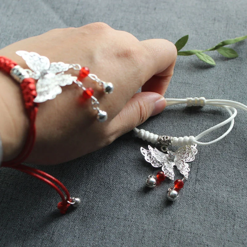 

Anime Tian Guan Ci Fu Cosplay Hua Cheng Xie Lian Cosplay White Red Bracelet Couples Accessories 2pcs Bangle Gift For Girls CS663