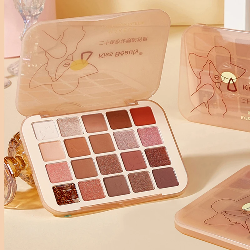 

20 Color Eyeshadow Matte Eyeshadow Palette Shimmer Glitter Eye Shadow Cosmetic Makeup Tools Make Up Pallet Women Beauty Eyes