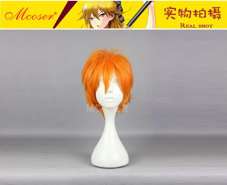 Аниме Haikyuu! Парики Shoyo Hinata для косплея короткие искусственные волосы и Кепка