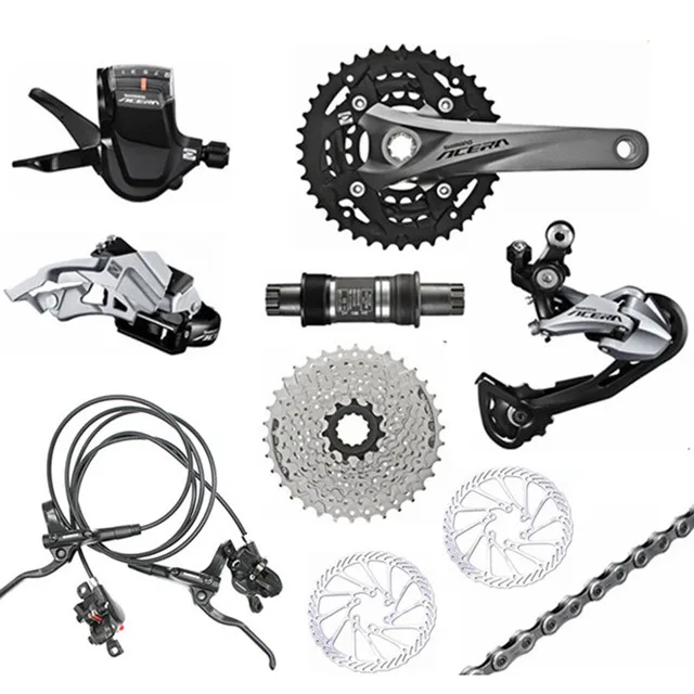 SHIMANO M3000 сменный комплект для горного велосипеда 9 S/27 комплект для переключения скорости M390 комплект обновленная версия добавить MT200+ G3 тормоз