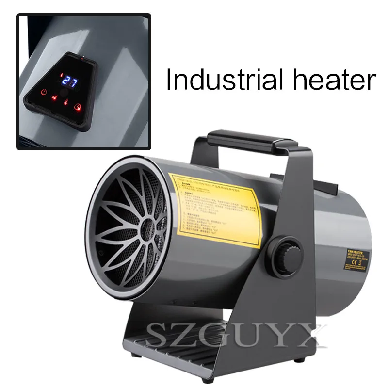 Calentador de aire caliente de cer&aacute;mica para el hogar, soplador de calor r&aacute;pido de alta potencia Industrial, con temporizador, de 3000W, para Ba&ntilde;o-0