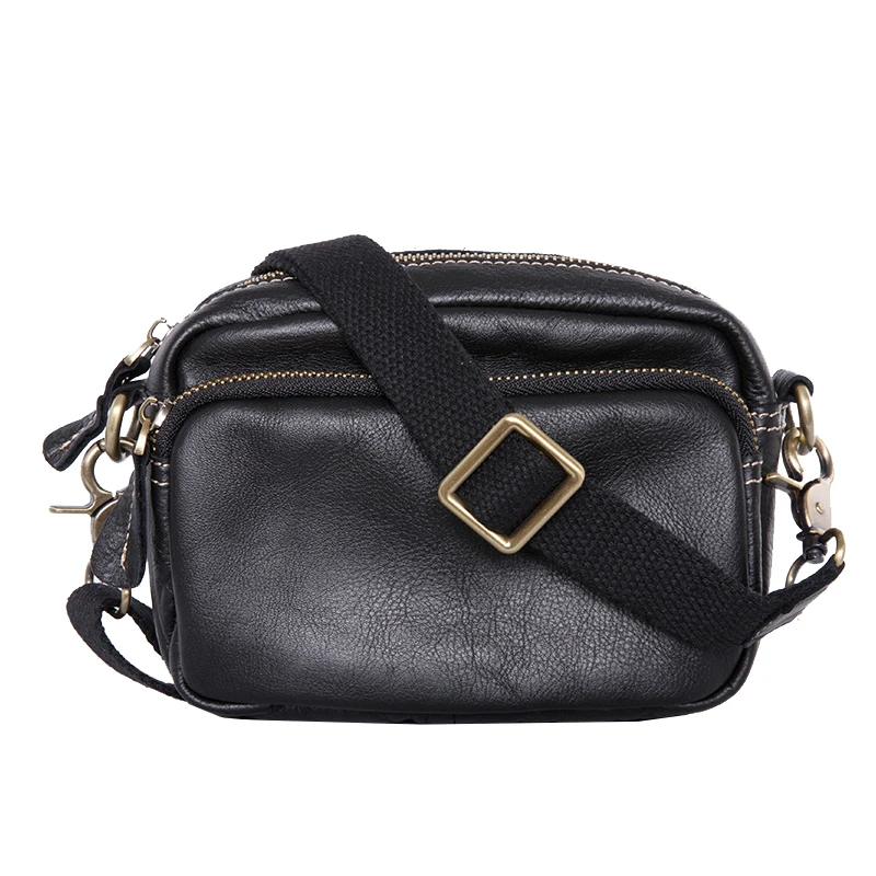 LANSPACE мужская кожаная сумка через плечо из натуральной кожи модная |