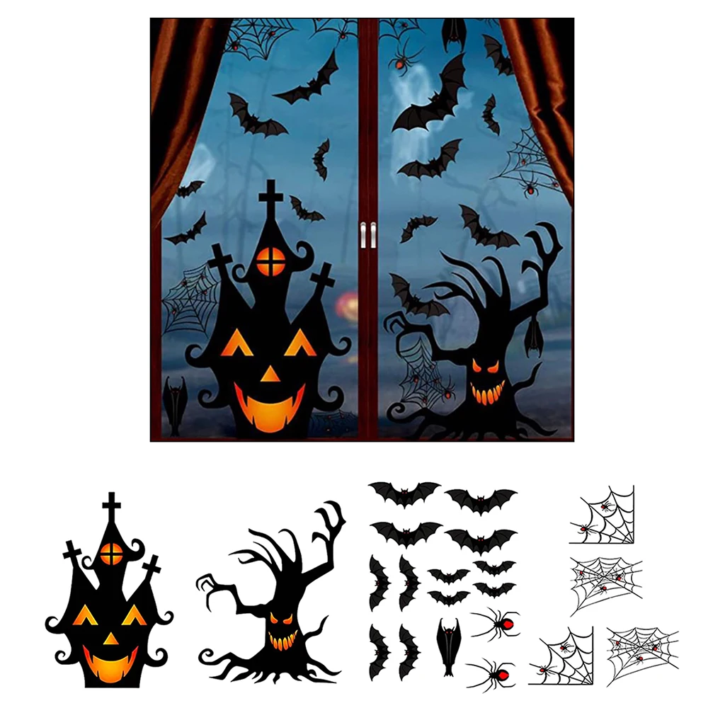 Хэллоуин окно цепляется декор украшения страшные черные Жуткие