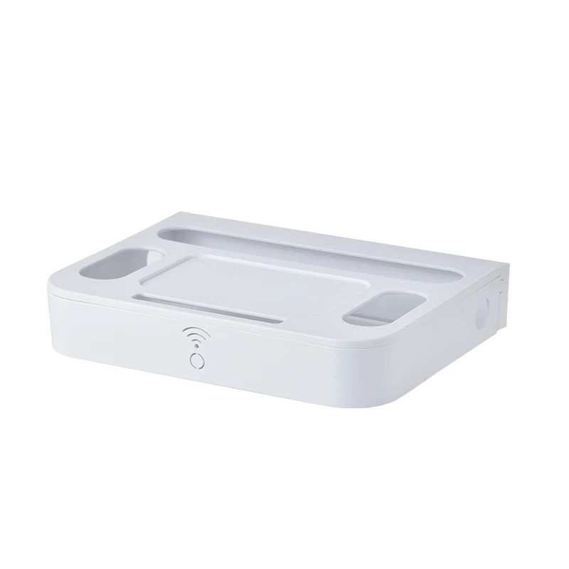 White Router Rack Маршрутизатор Wi-Fi для хранения ящик настенный Монтажная стойка для досок ТВ стойка данных защиты расположение провода Пластик рамки с выдвижными ящиками Тип - Цвет: White Router Rack