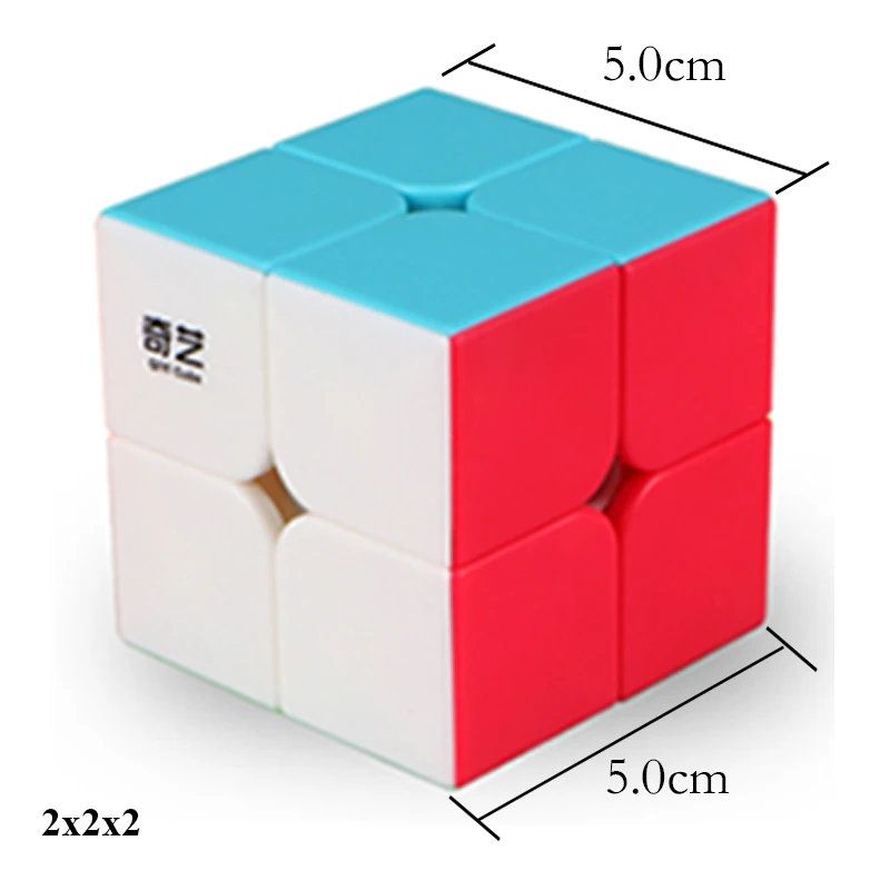 3 шт./компл. Qiyi 2x2x2 3x3x3 4x4x4 магический куб Пазлы без наклеек скоростной Обучающие