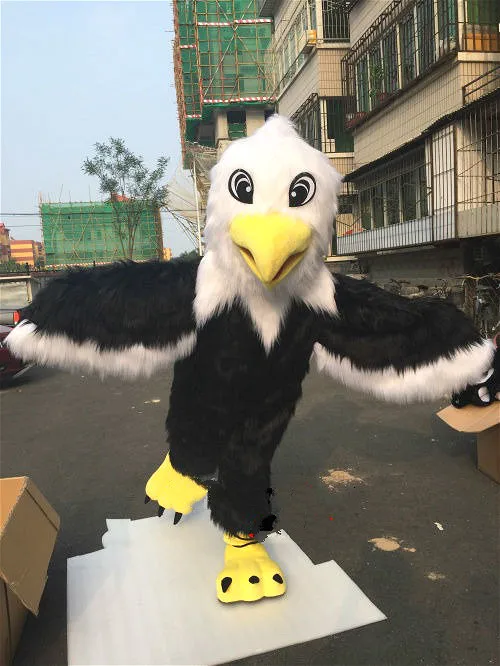 Long Fur Eagle Mascot Costume Halloween Carnival Party Adults Cosplay Furry Suits Game Fancy Dress Fursuit Cartoon Outfits | Тематическая