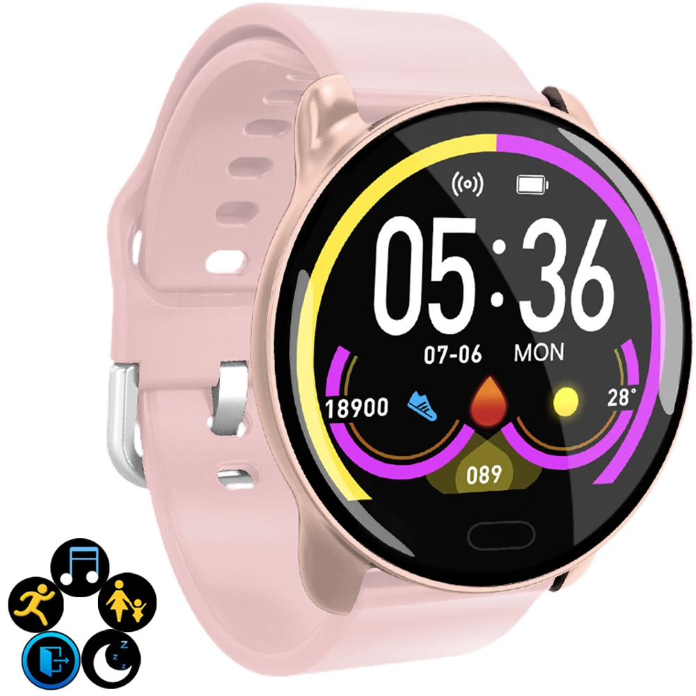 Спортивные Смарт-часы для женщин K9 водонепроницаемые Bluetooth шагомер монитор