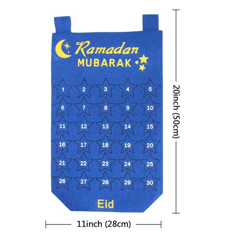 Рамадан Мубарак почувствовал календарь Луна Звезды наклейки на стене ИД