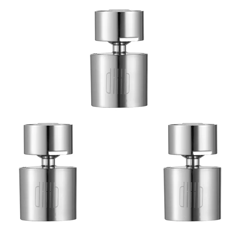 3pcs Xiaomi DABAI кухонный кран аэратор водный диффузор Bubbler цинковый сплав водосберегающий фильтр головка кран с форсункой разъем двойной режим - Цвет: 3pcs