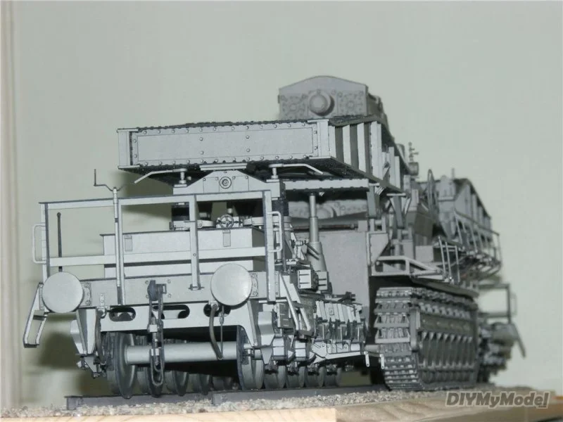 DIYMyModeI-rompecabezas de juguete hecho a mano, modelo de papel artesanal alem&aacute;n Schnabel wagon, regalo, utillaje de pel&iacute;cula-3