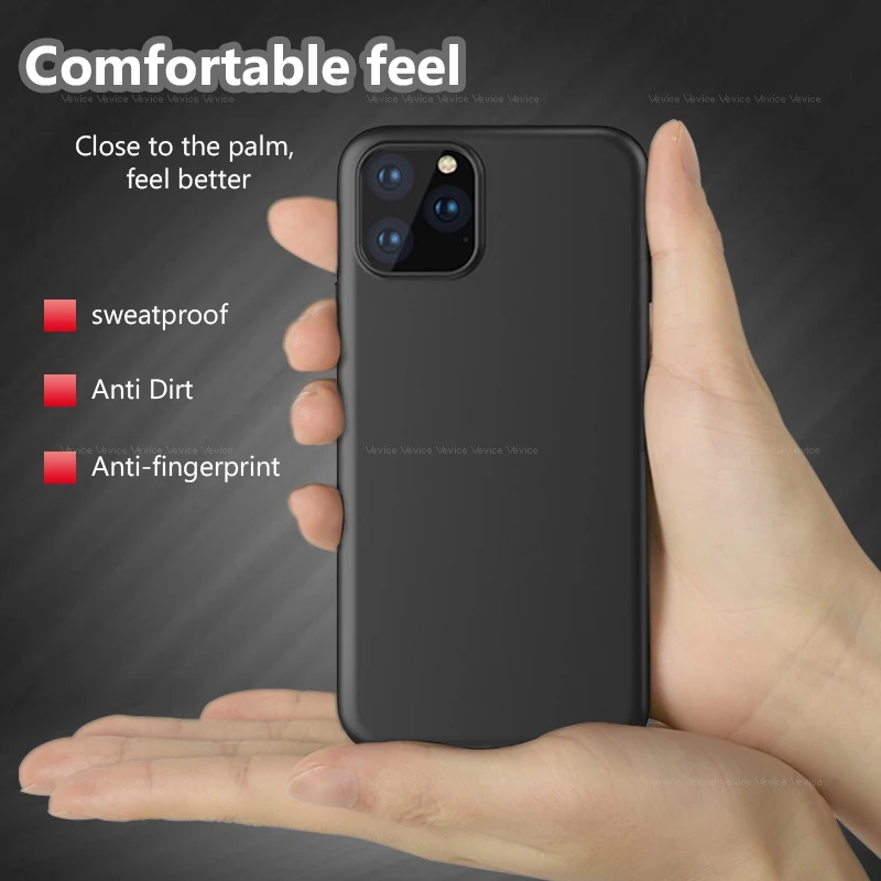 Черные силиконовые чехлы для iPhone 11 Pro максимальный чехол матовый мягкий термополиуретан чехол для Apple iPhone 11 6,5 5,8 тонкий Coque 11Pro Max Funda