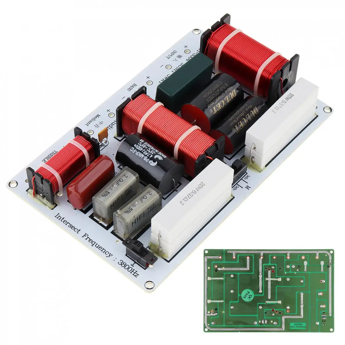 350 Вт 3 сторонний фильтр делитель частоты среднего баса|Коаксиальные колонки| |