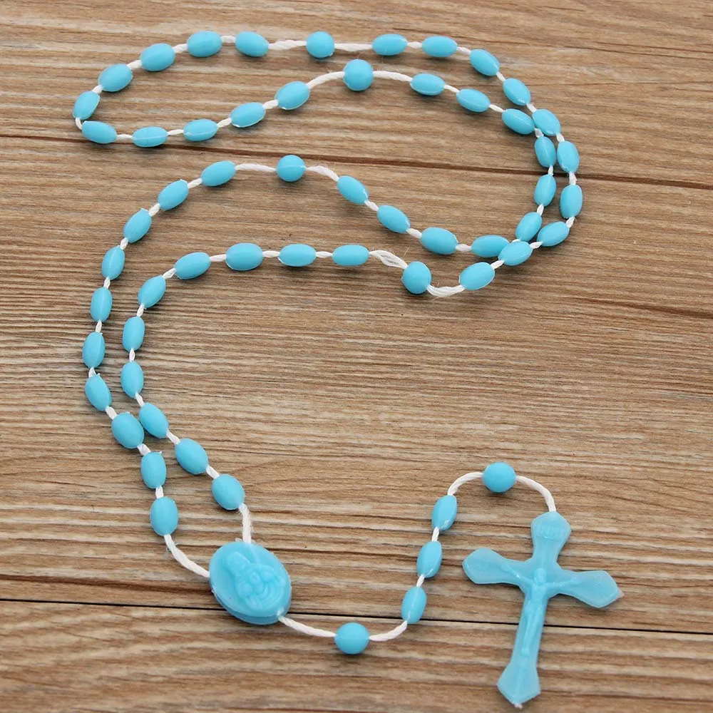 Пластиковые соединения светящиеся крест религиозные четки католический