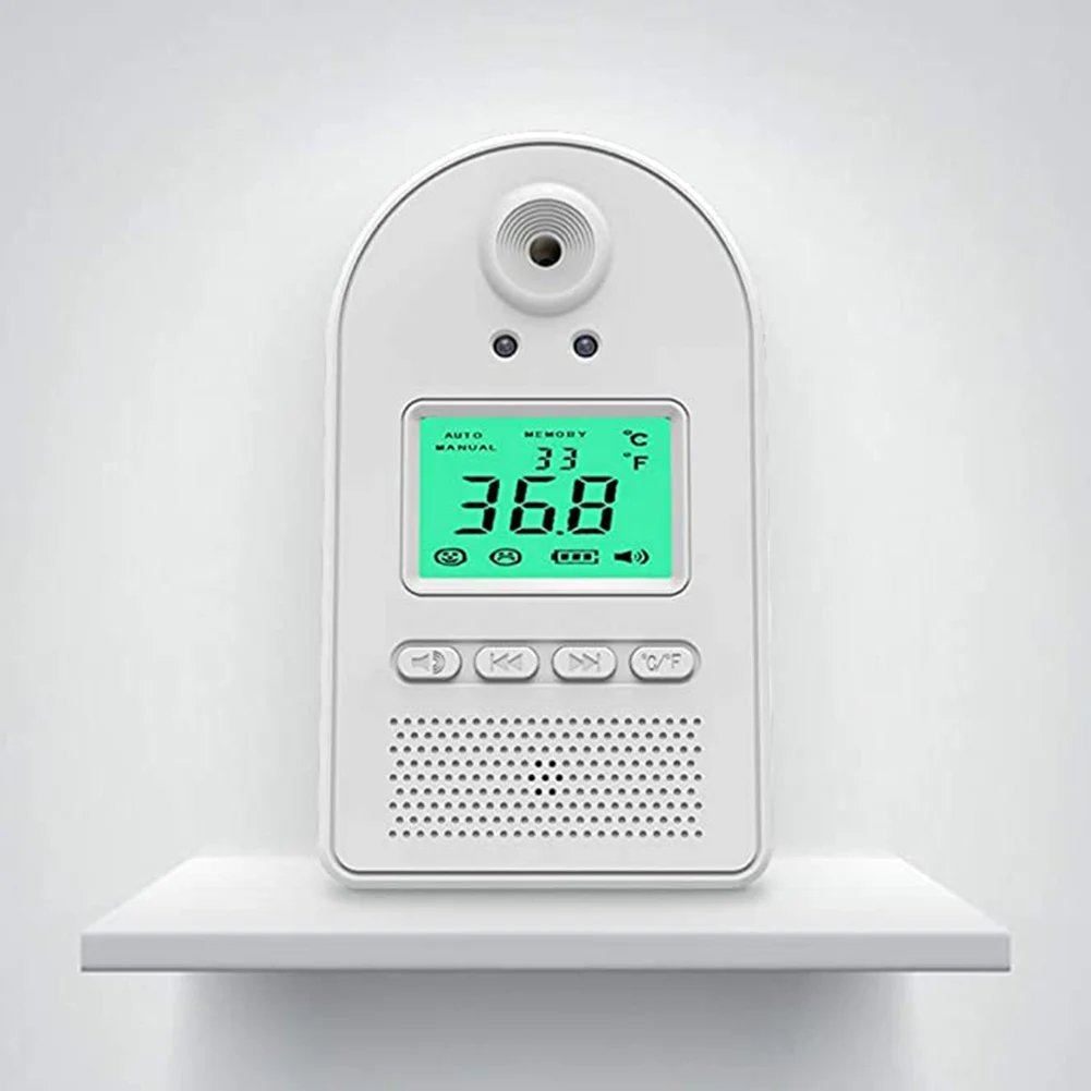 

Non-contact Infrared Temperature Wall Mount Smart Sensor Automatic Temperature Detector with Digital display Alarm AS99