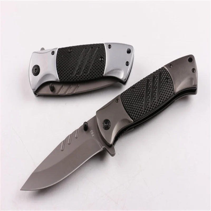 

Brow F83 Quick Open Folding Knife 440C Sharp Blade Steel+Aluminum Skid Handle Hunting Knife Folding Pocket Knife EDC Tool