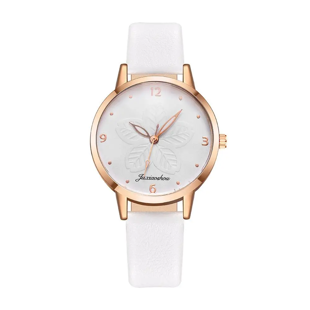 

Fresh Daisy Dial Design Ladies Wristwatches 2020 Fashion Casual Women Flower Watches Simple Number Woman Leather Quartz Watch