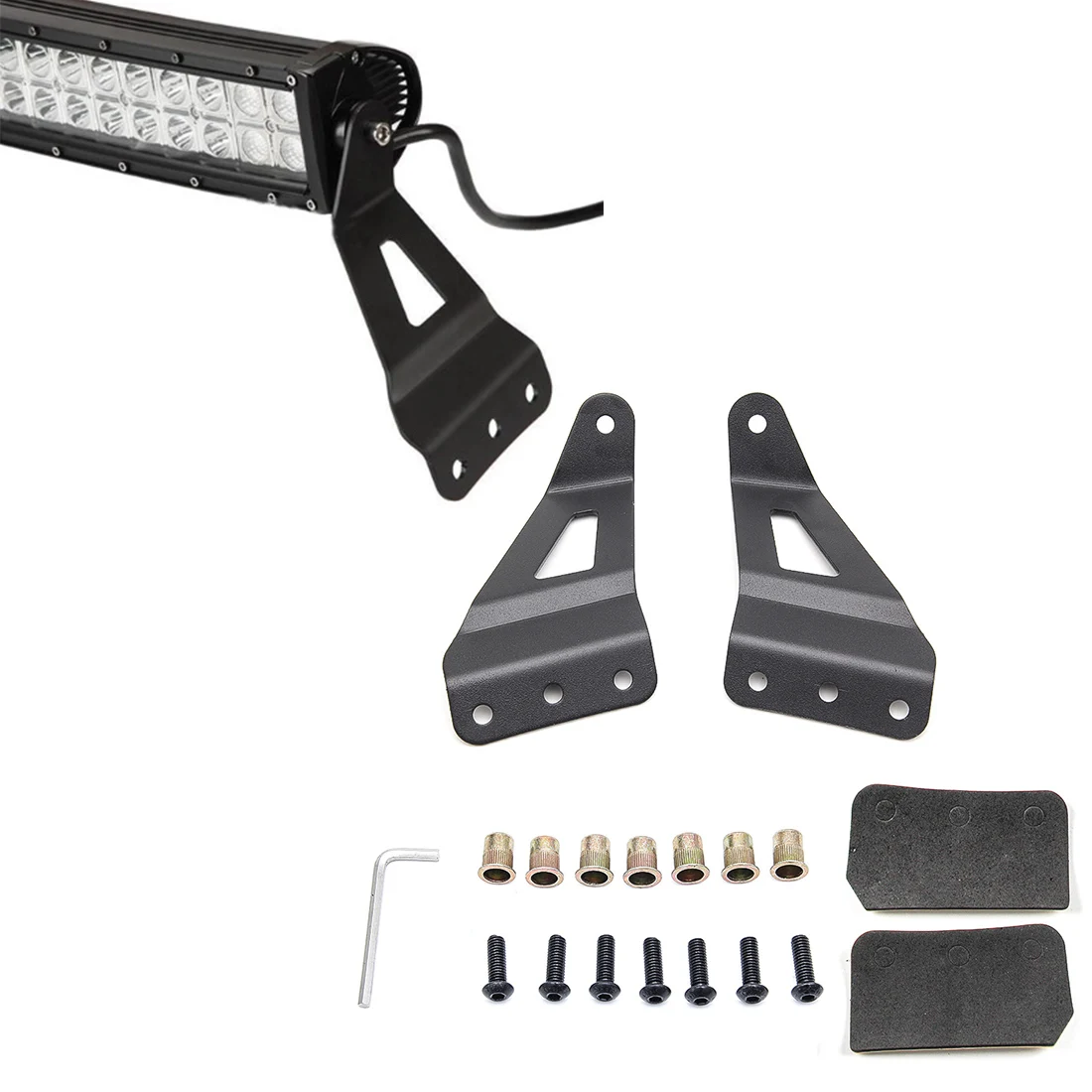 

1 Pair 50" Inch Curved Light Bar Mounts For Ch evy/G M C LED Light Bar Mount Brackets Car Work light Socket Holder