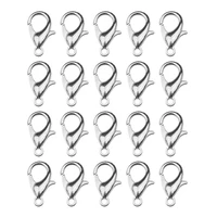 100 pcs metal alloy lobster claw clasps for diy jewelry necklaces lobster clasps hooks connector