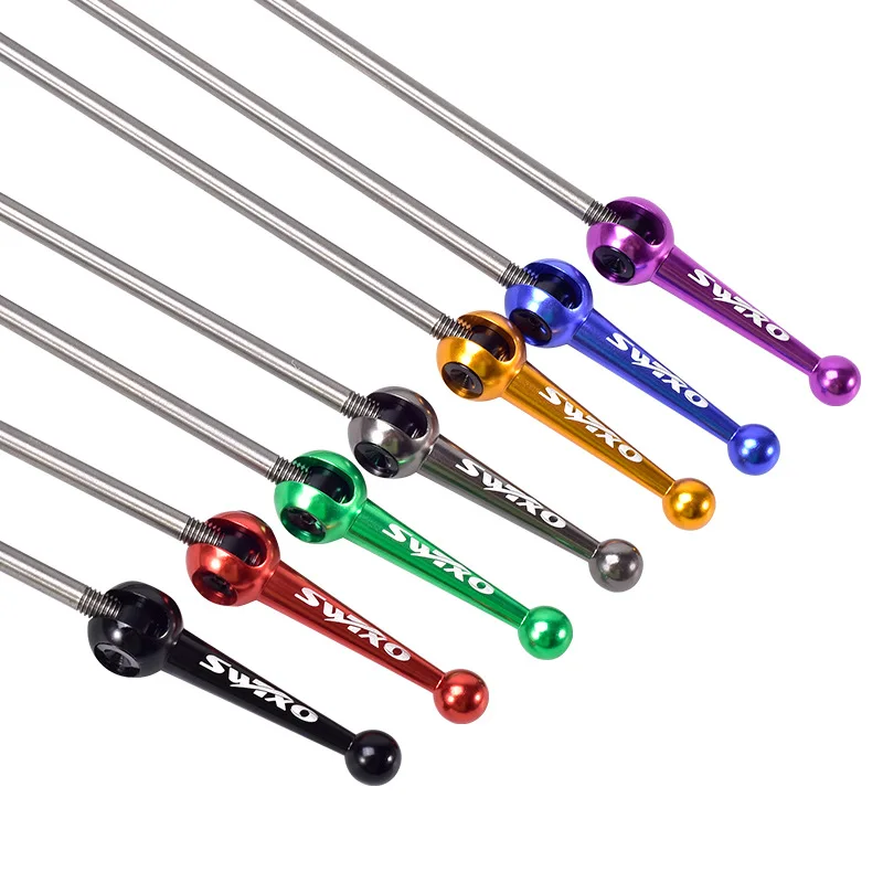 1 pair Bicycle Bike Wheel Hub Quick Release Poles Front Rear Axle Skewer Titanium Alloy | Спорт и развлечения
