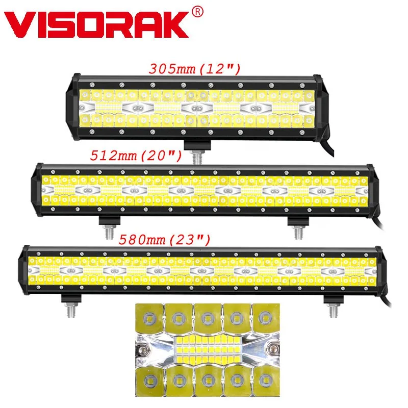 VISORAK 12 21 2" комбинированный Луч 4x4 внедорожный светодиодный светильник бар грузовик бар светодиодный ATV светодиодный бар для 4WD 4x4 ATV внедорожник джип внедорожный грузовик автомобиль