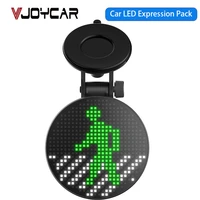 vjoycar wireless car sign led funny emotion mark programmable message display board car accessory fit for ios android siri voice