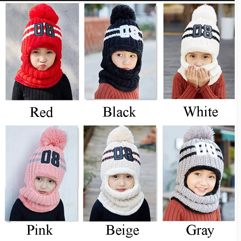 MAERSHEI зимние шапочки для девочек, шарф, вязаная шапка, шапки, маска Gorras Bonnet, теплые зимние шапки для детей, женские шапочки Skullies, шапочки