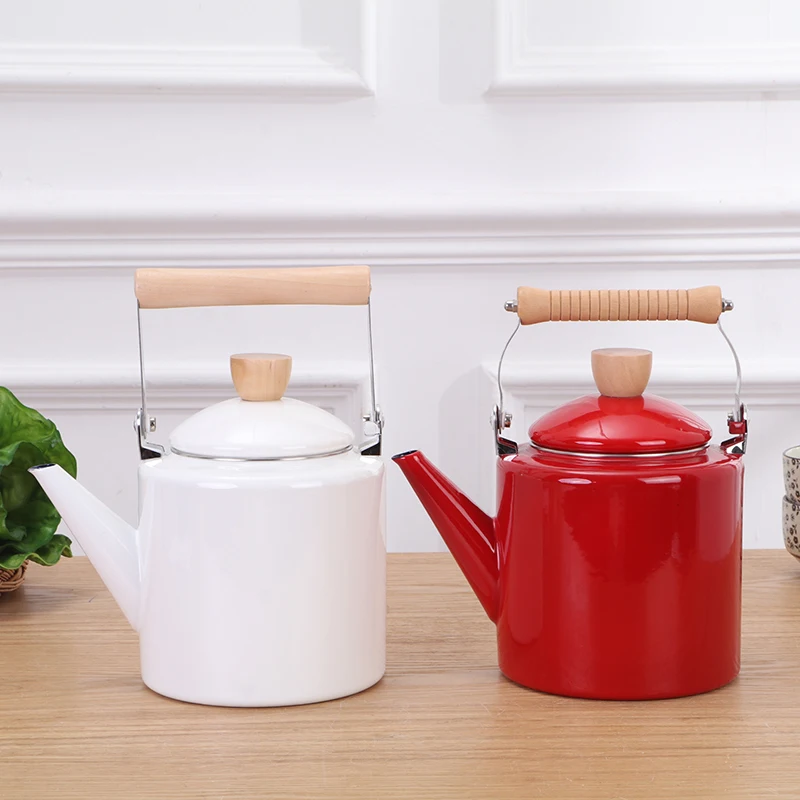 2L чайники кофе кухонная утварь керамический чайник эмаль может использоваться