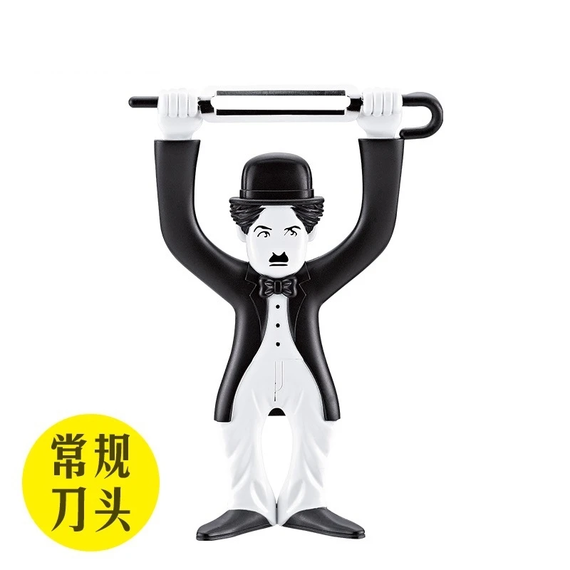 

Chaplin Peeler Standing Vegetable Fruit Potato Carrot Peeler Artifact Scraper Plane Creative Funny