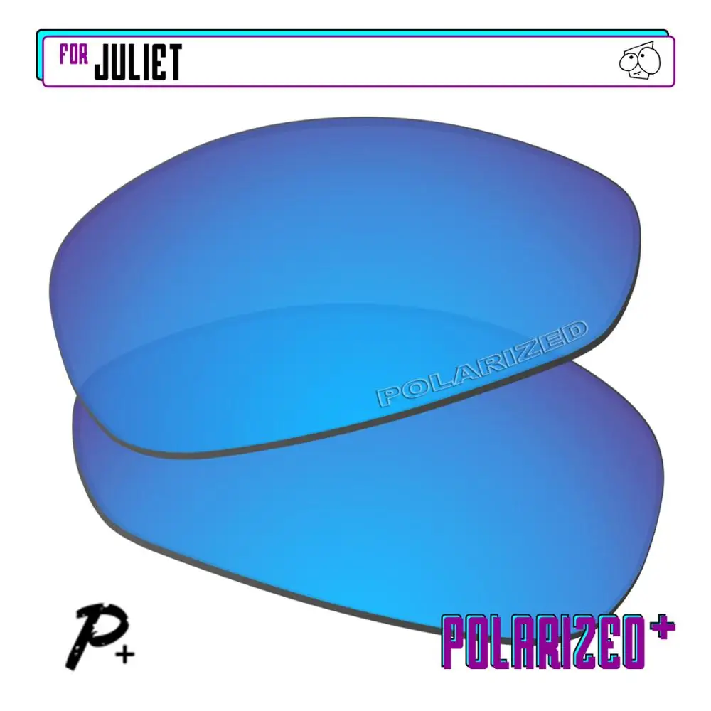 EZReplace Polarized Replacement Lenses for - Oakley Juliet Sunglasses - Blue P Plus
