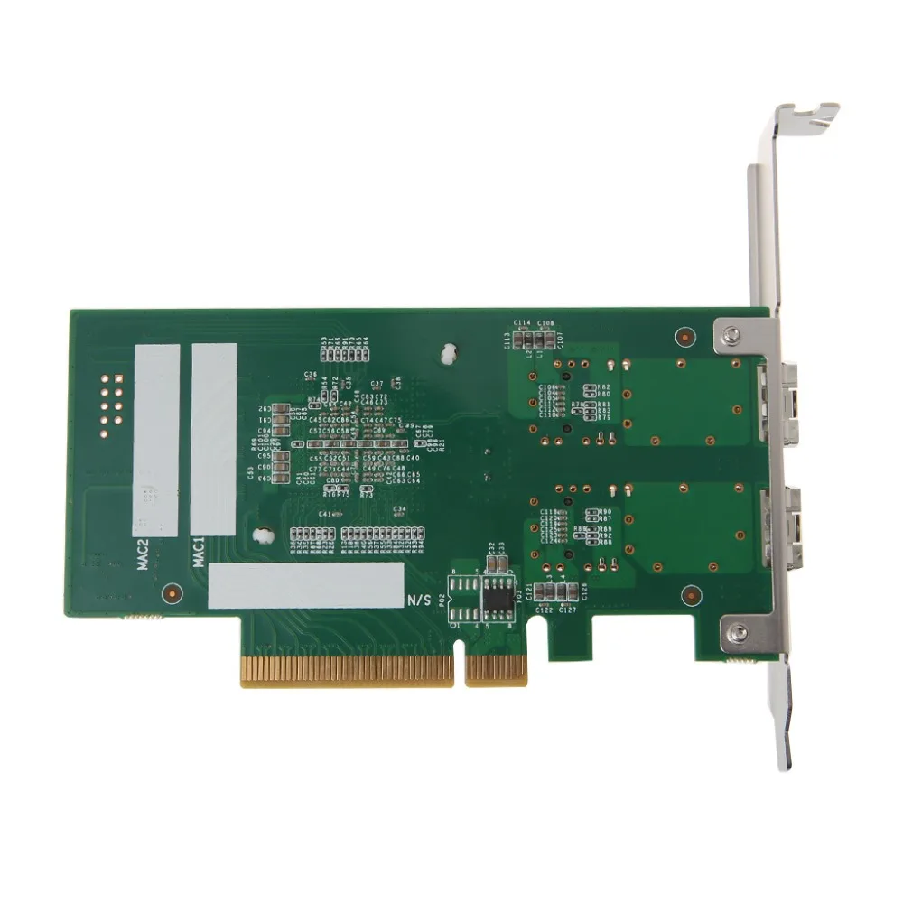 DIEWU Pci Express FCoE Intel 82599 PCIe x8 10-гигабитная Ethernet-сеть оптическая Lan-карта двойной SFP-порт