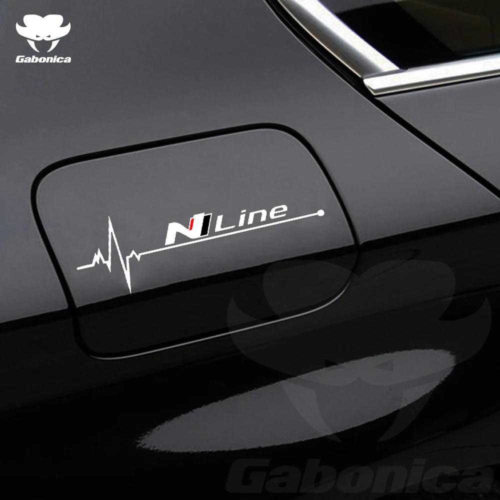 New 1pc N Nline Car Oil Tank Sticker For Hyundai tucson kona